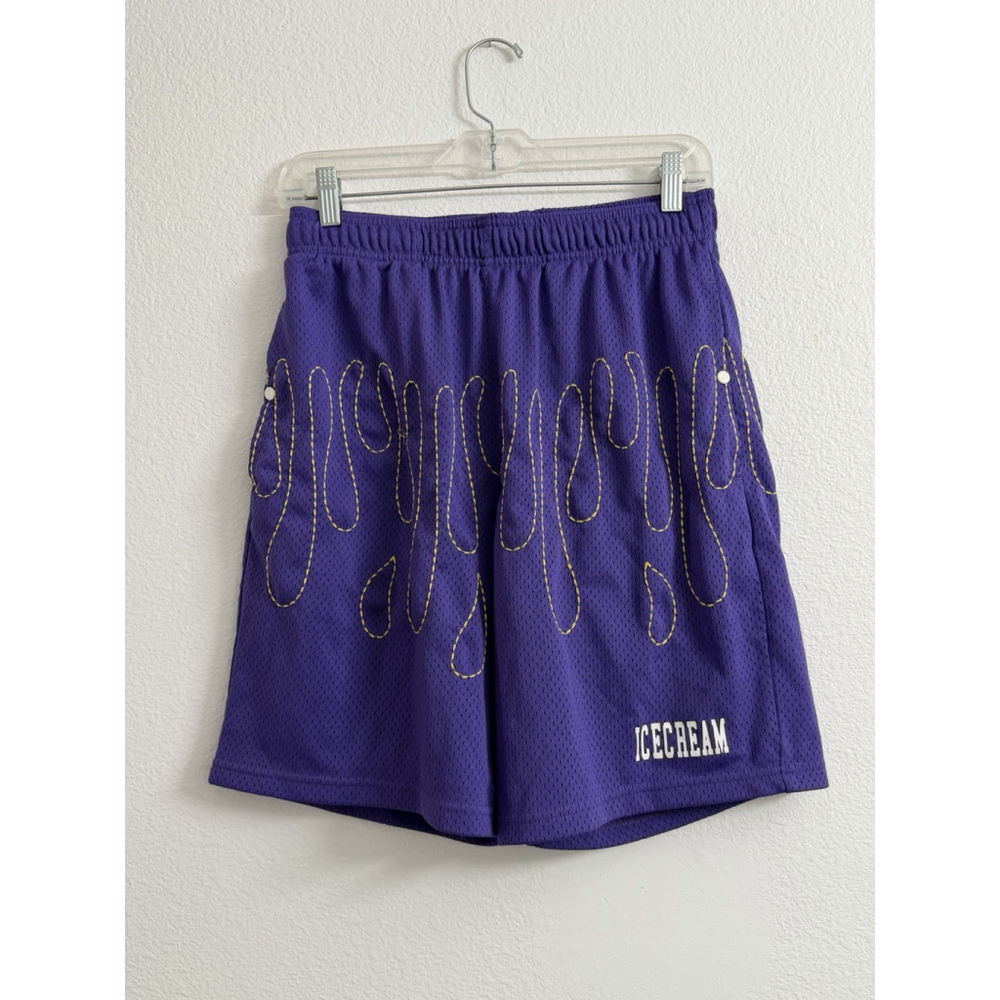 Ice Cream Pineapple Shorts Prism Violet BBC Drawstring Pockets Men’s M